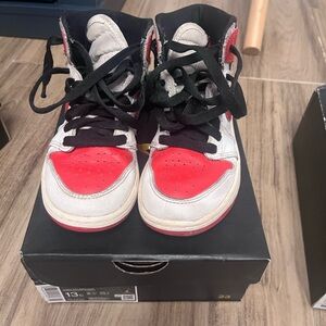 Kids Red and White Sneakers